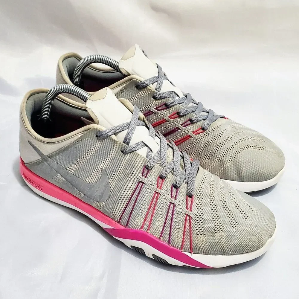 Nike Free TR7 Training Athletic Sneakers Gray/Pink 833413-006 Women's Size‎ 10